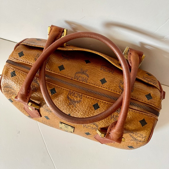 MCM Boston Vintage leather satchel bag - Picture 3 of 7